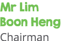 Mr Lim Boon Heng Chairman